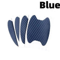4pcs Carbon Fiber Car Door Handle Protection Film Stickers