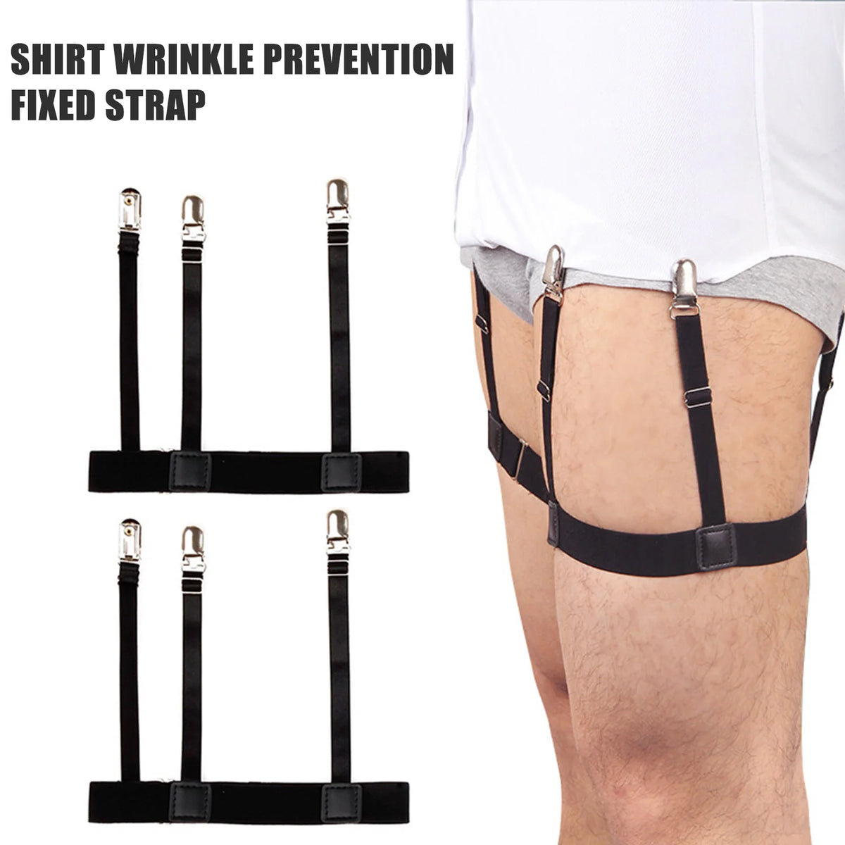 Shirt Stay Clips Hidden Suspender Belt – Men & Women