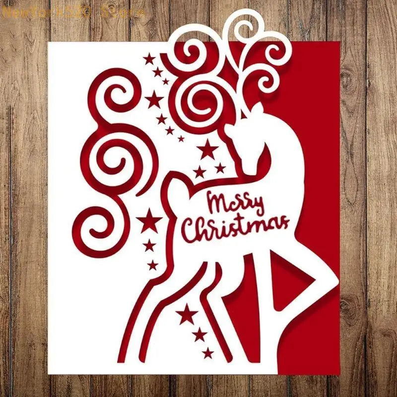 Christmas Elk Metal Cutting Die Stencil – DIY Card & Scrapbook
