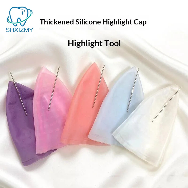 Silicone Hair Highlighting Cap & Hook Needle Set – Reusable