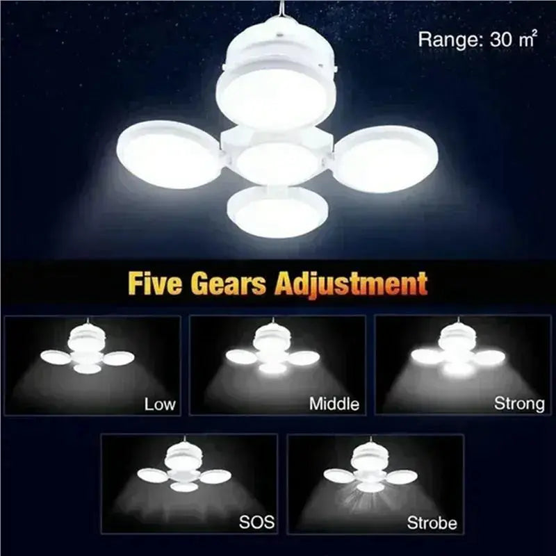 Solar Foldable LED Camping Lantern USB Rechargeable 2-Pack