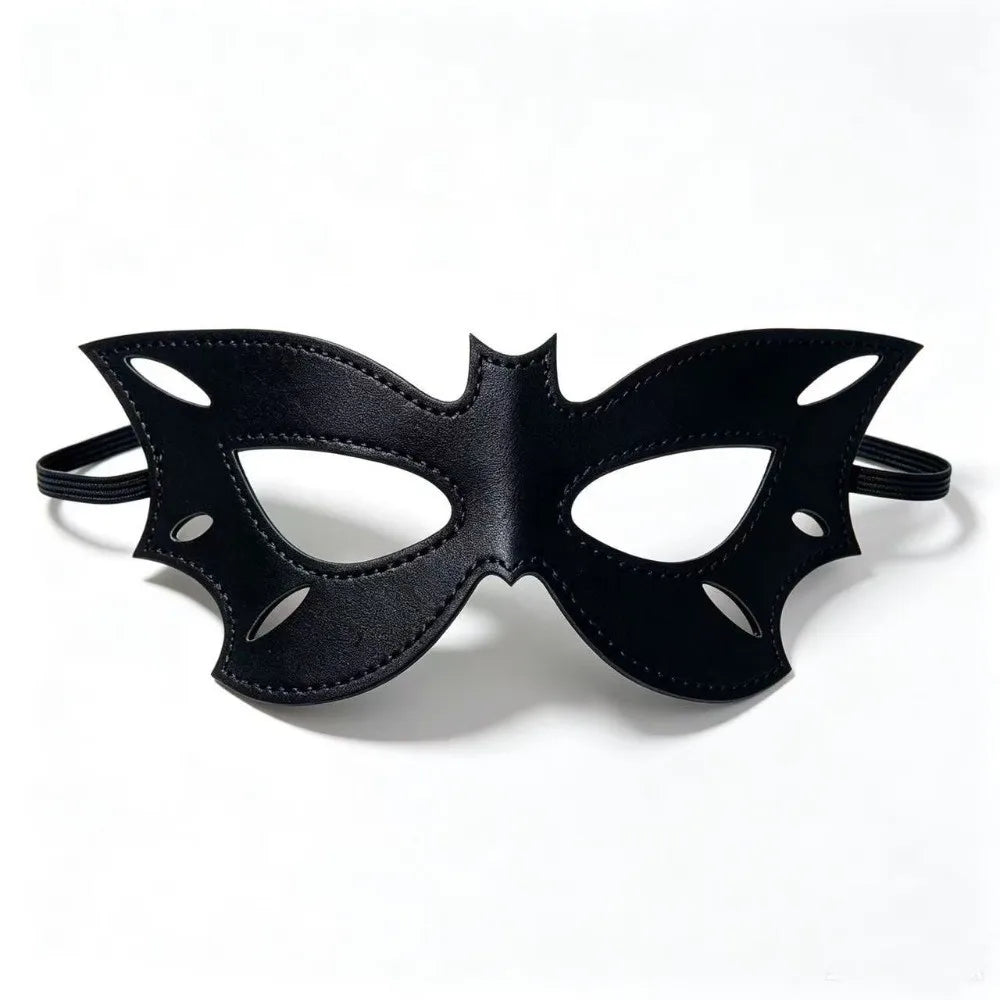 PU Leather Masquerade Mask – Bat Cat Bunny Halloween Cosplay