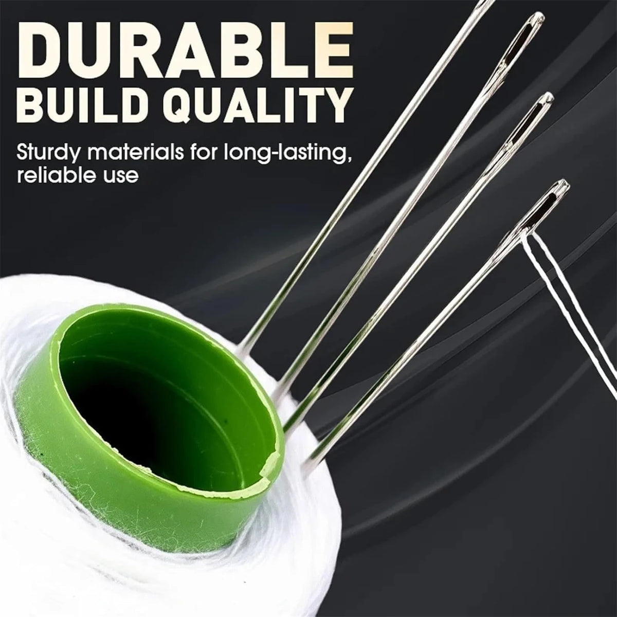 36-Piece Sewing Kit – Hand Needles, Thread Spools & Accessories