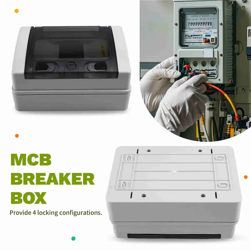 IP65 Waterproof Distribution Box ABS Din Rail MCB Enclosure