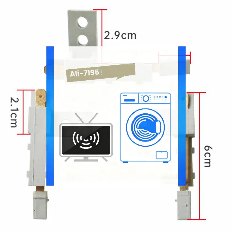 Washing Machine Door Cover Contact Switch Copper Spring Part