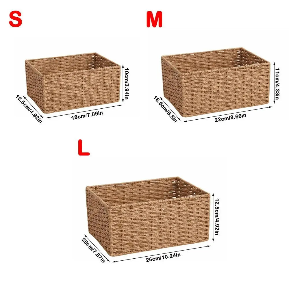 Handmade Woven Storage Basket – Large Capacity Organizer