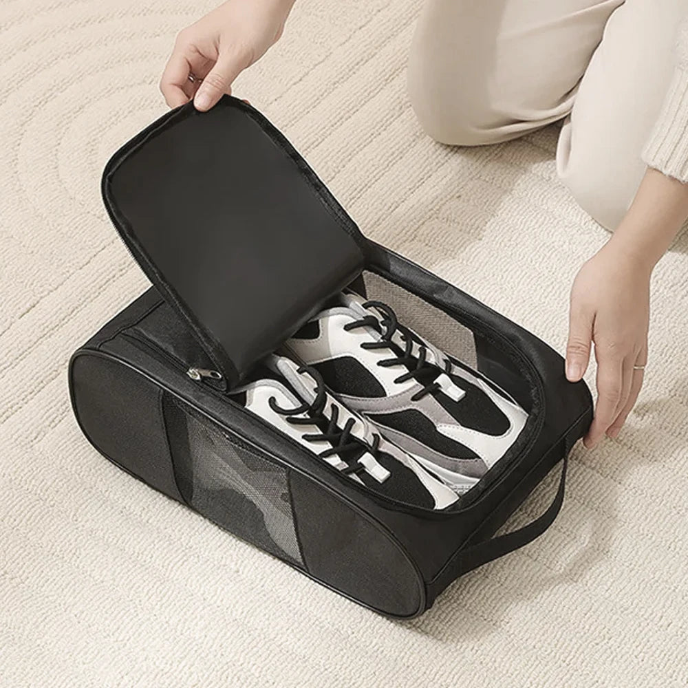 Oxford Mesh Shoe Storage Bag for Golf, Gym & Travel
