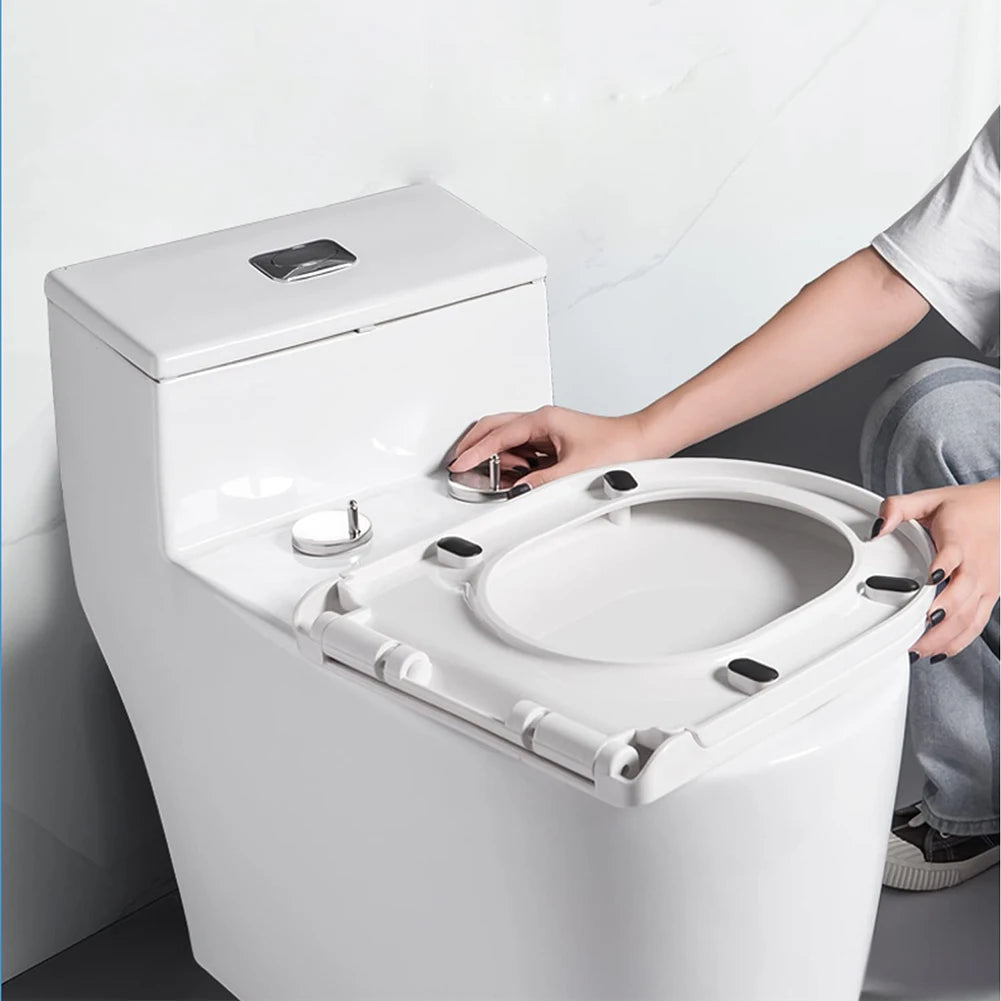 Universal Toilet Seat Bolts & Quick-Release Hinge Fixing Kit