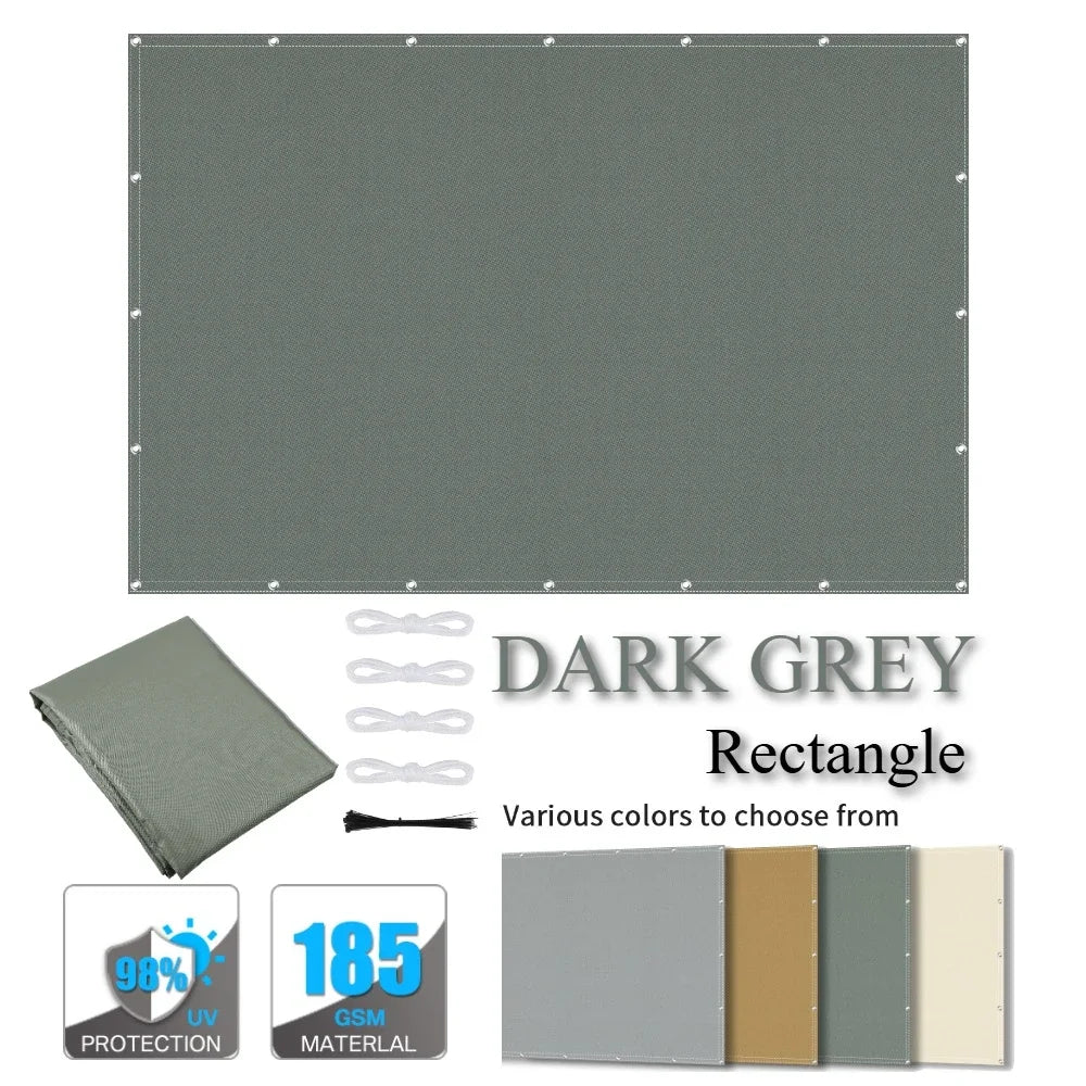 Waterproof Shade Cloth Canopy with Grommets 2–5M | UV Block