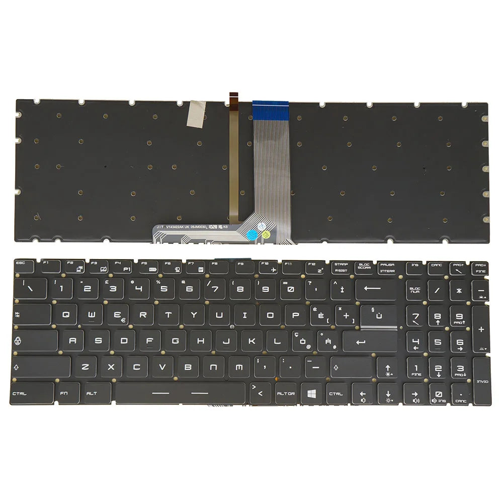 MSI WT75 P75 WE75 WE65 Keyboard White Backlit Multi-Language