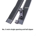 YKK5 Resin Open-End Self-Locking Waterproof Zipper for Garments