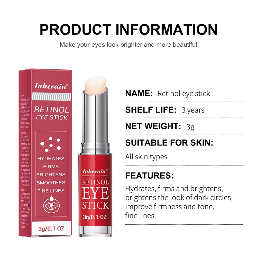 Retinol Eye Cream Stick – Brighten & Firm Eye Area | 3g