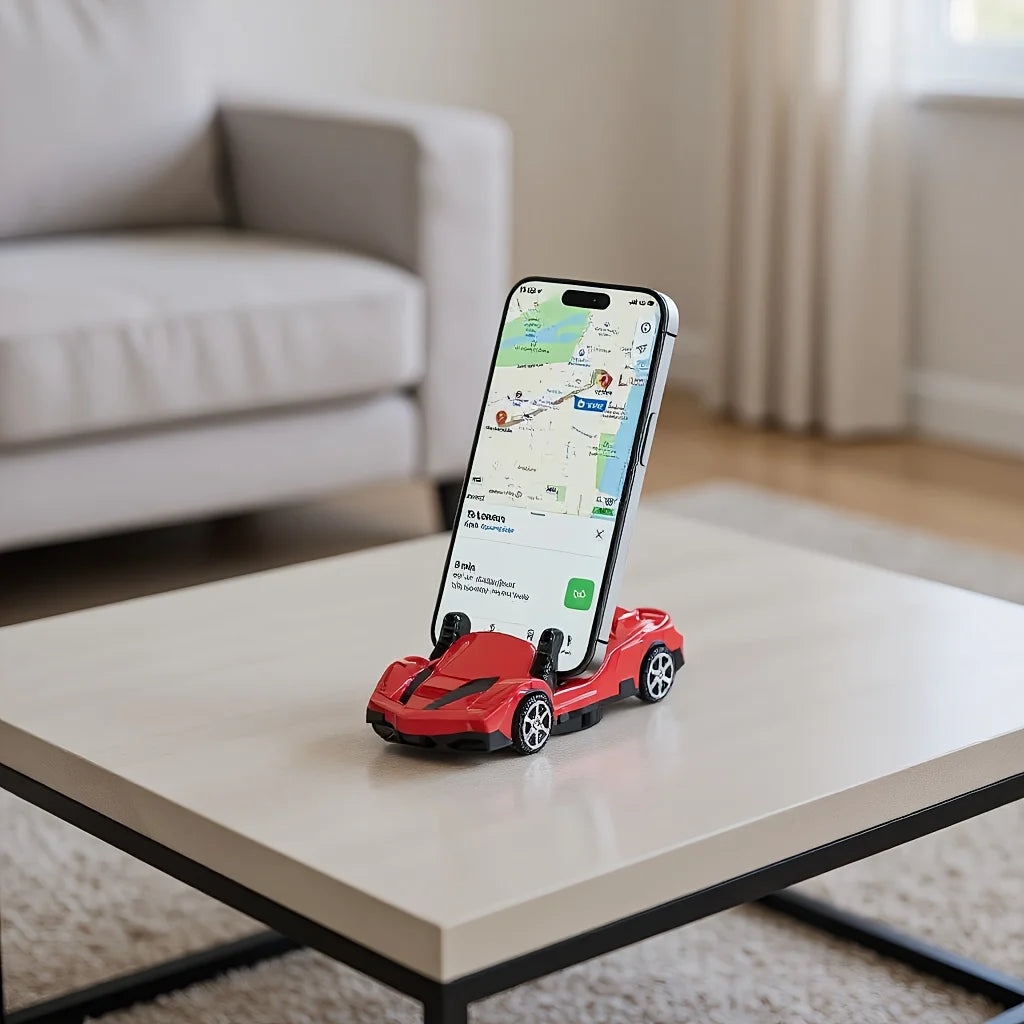 Sports Car Model Dashboard Rotating Phone Holder | Red & Black
