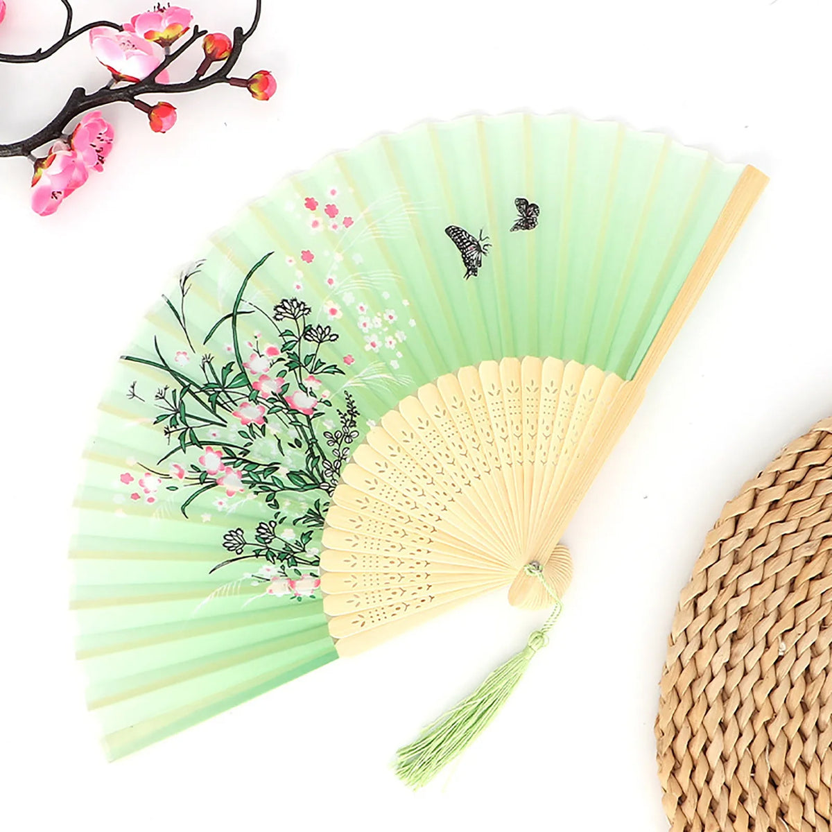 Vintage Folding Hand Fan – Chinese Dance & Home Décor Gift