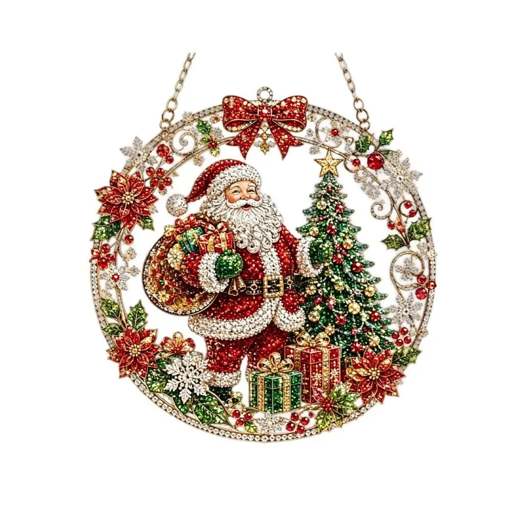 5D Christmas Diamond Painting Pearl Bead Ornament Kit – 20cm