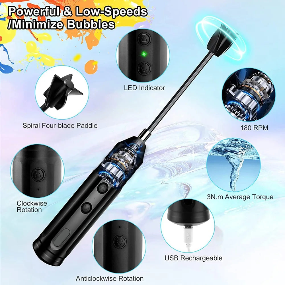 USB Rechargeable Electric Handheld Resin & Epoxy Mixer