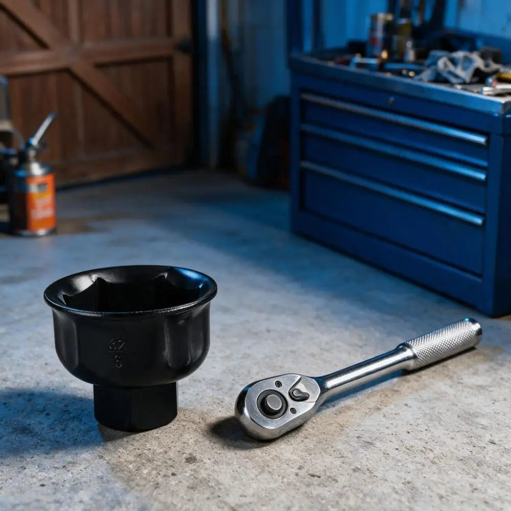 32mm Aluminum Oil Filter Wrench Socket – 3/8" Drive, 6-Point
