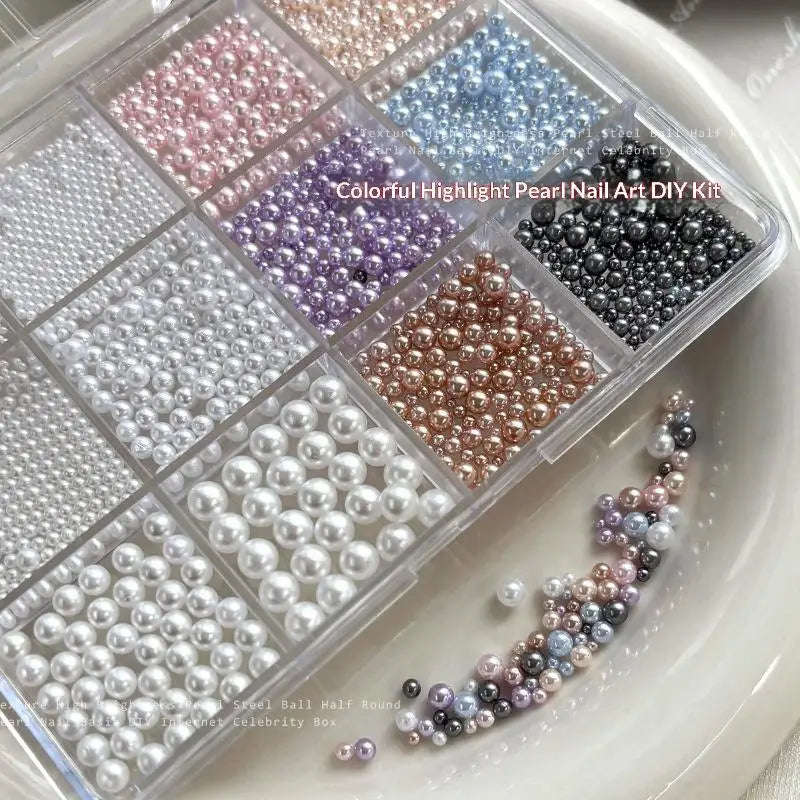 Mixed Crystal Nail Rhinestones – DIY Nail Art Gems Box