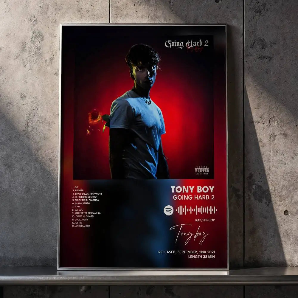 Tony Boy Self-Adhesive Art Poster – Waterproof Wall Sticker