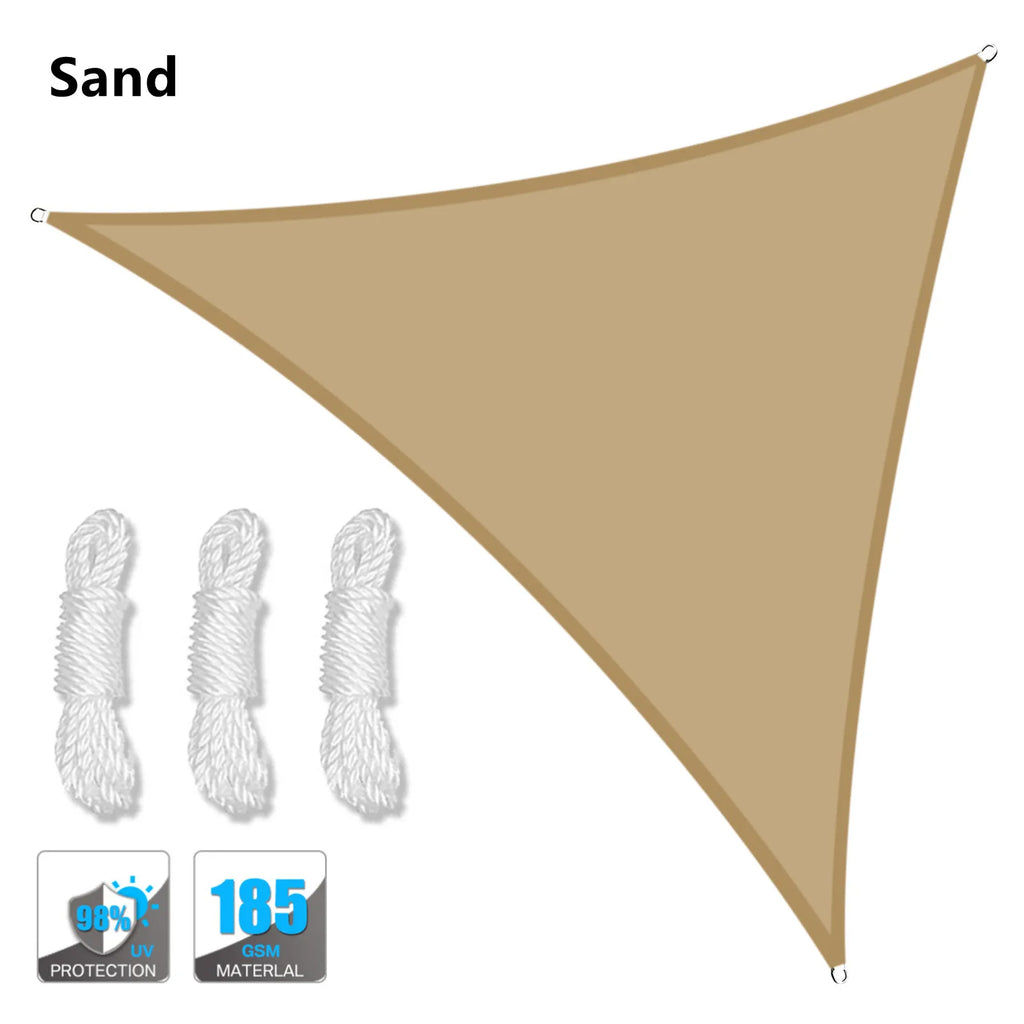 Triangle Sun Shade Sail – Waterproof 95% UV Block Canopy