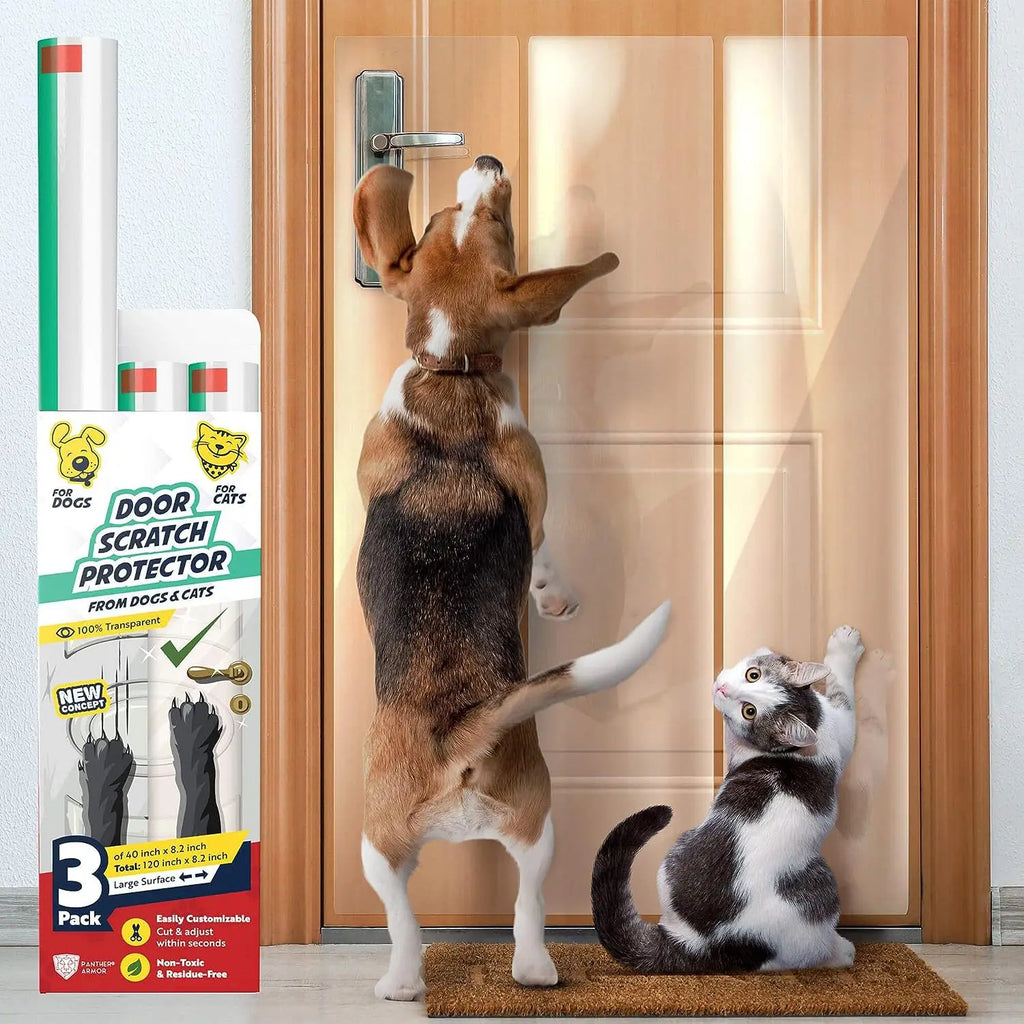 Clear Dog & Cat Scratch Door Protector Guard Tape | PET Vinyl