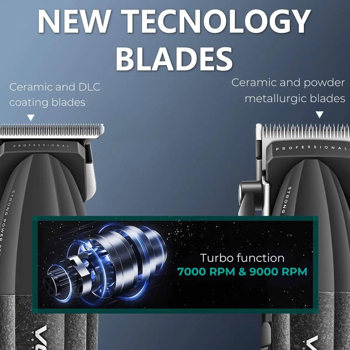 VGR V-640 Cordless Hair Clipper Trimmer Shaver 9000 RPM