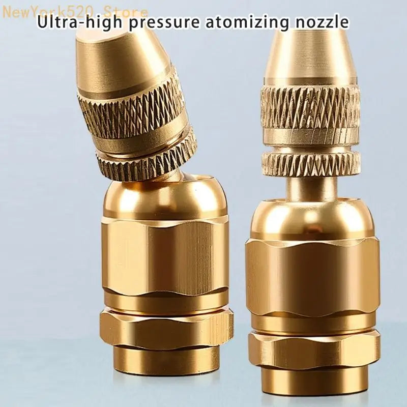 Adjustable Brass Misting Spray Nozzle for Garden & Lawn