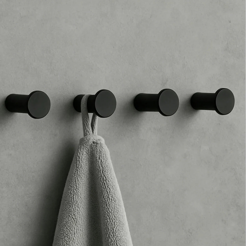 Stainless Steel Wall-Mounted Coat & Towel Hook | Screw Fix