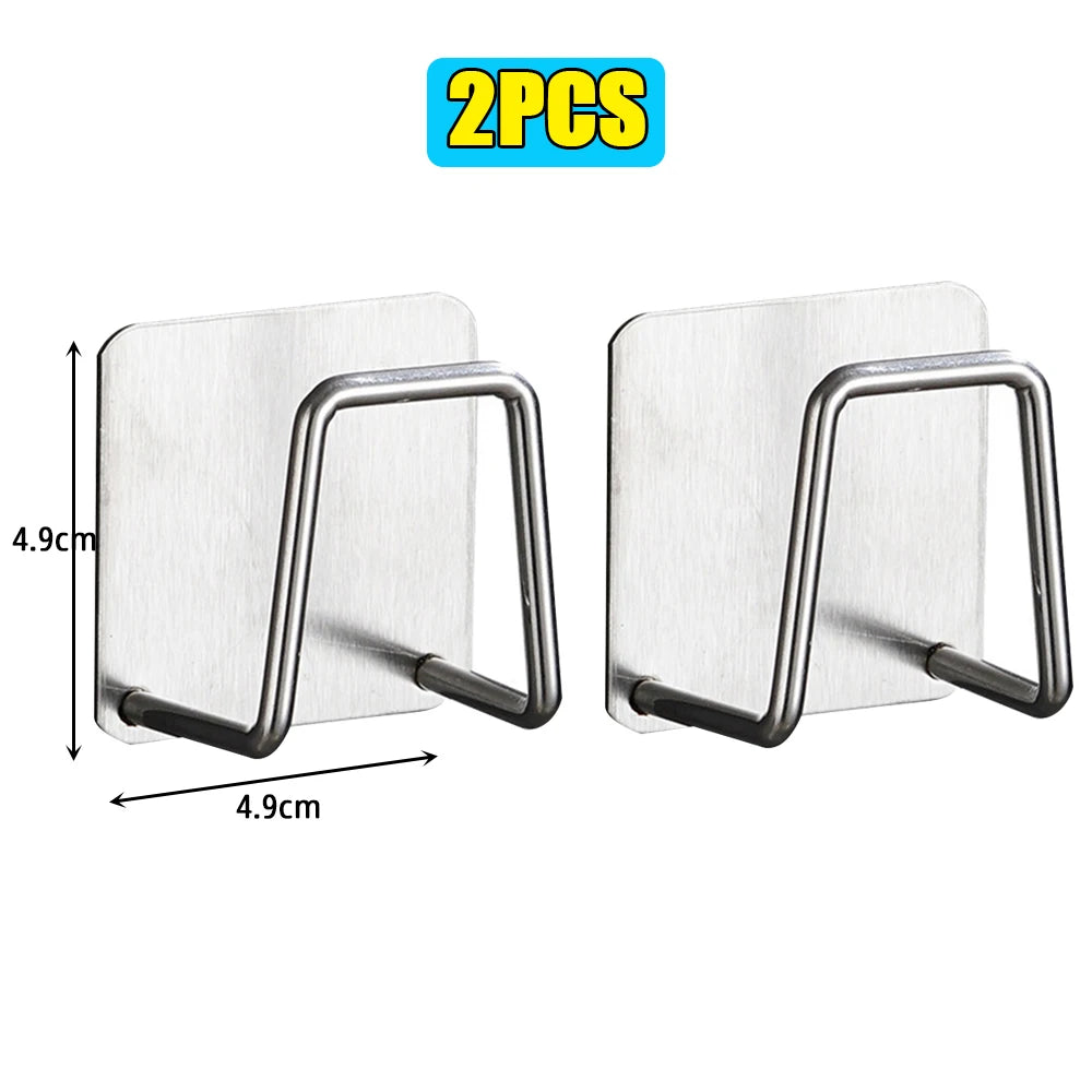 Wall Mounted Scale Storage Rack – No-Drill Stainless Steel