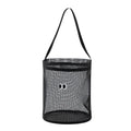 Foldable Mesh Beach Bucket Bag – Shell Collecting Tote with Strap