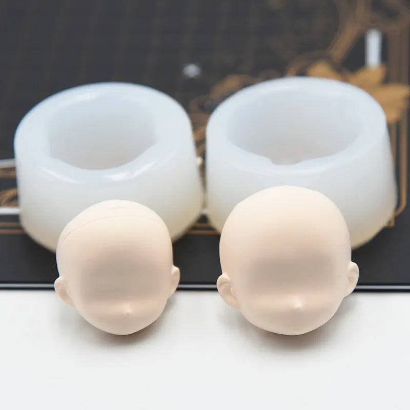Silicone Doll Face Mold Set – Ultra-Light Clay Chibi Molds