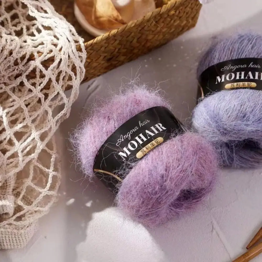 Soft Fluffy Alpaca Mohair Yarn – Knitting & Crochet