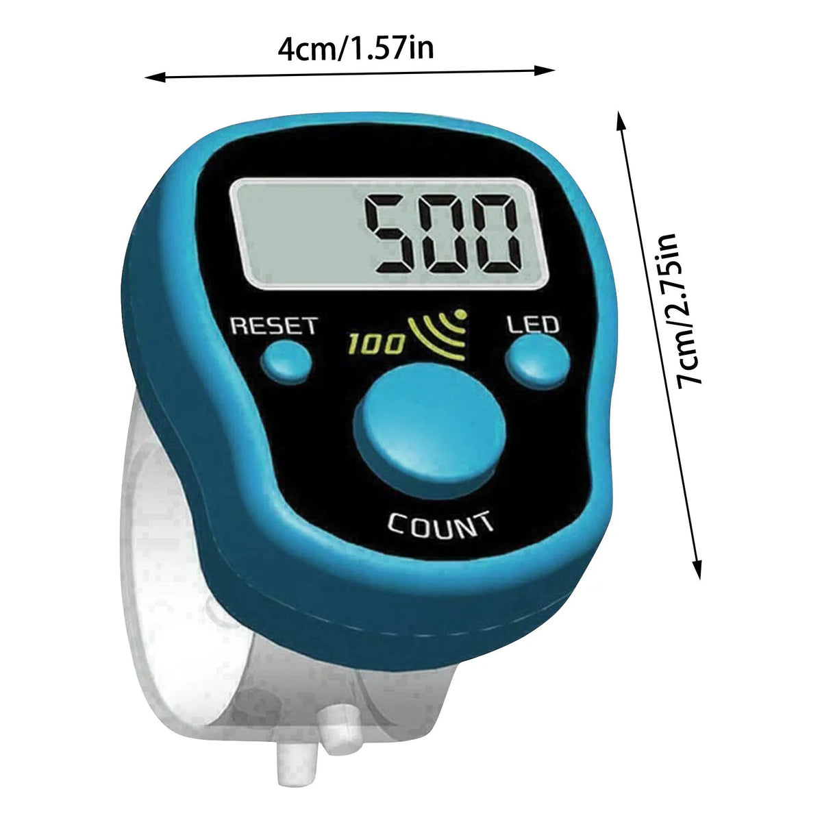 LED Digital Finger Tally Counter for Knitting & Sewing