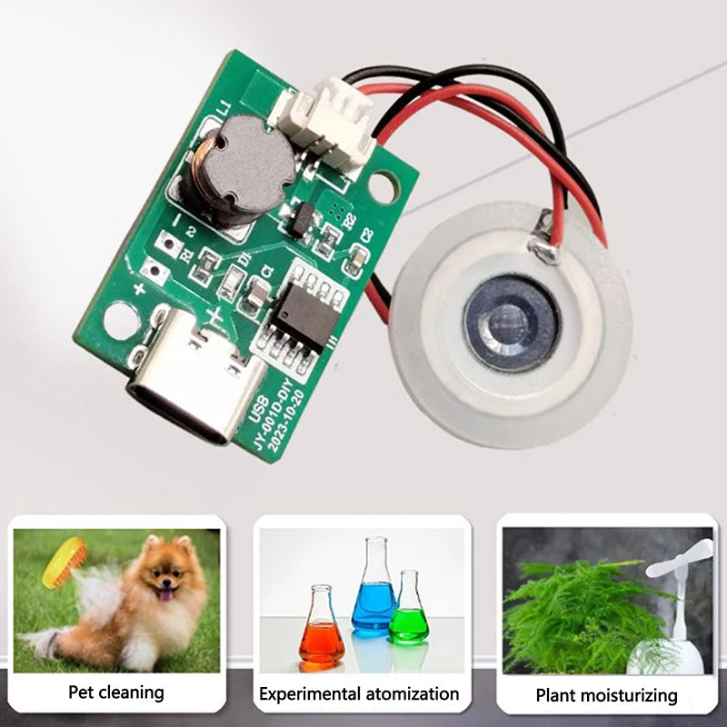 DC 5V Ultrasonic Atomizer Module – 4-Mode DIY Humidifier Control