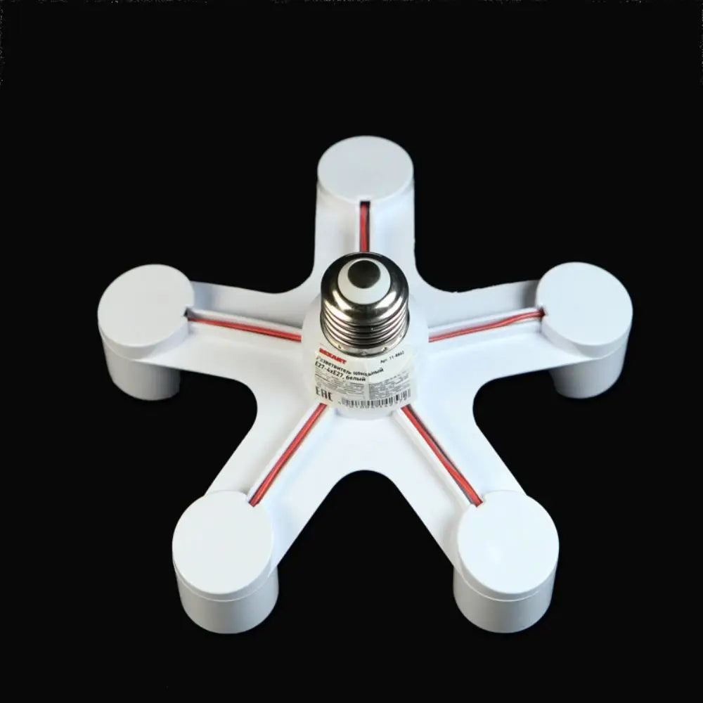 E27 Multi-Socket Lamp Splitter – 3/4/5 Bulb Holder Adapter