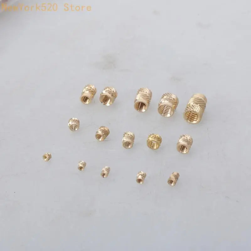335/360-Pc Brass Threaded Insert Set M2–M6 for Plastic