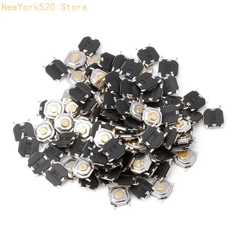 100x Waterproof Momentary Tact Push Button Switch 4-Pin SMT