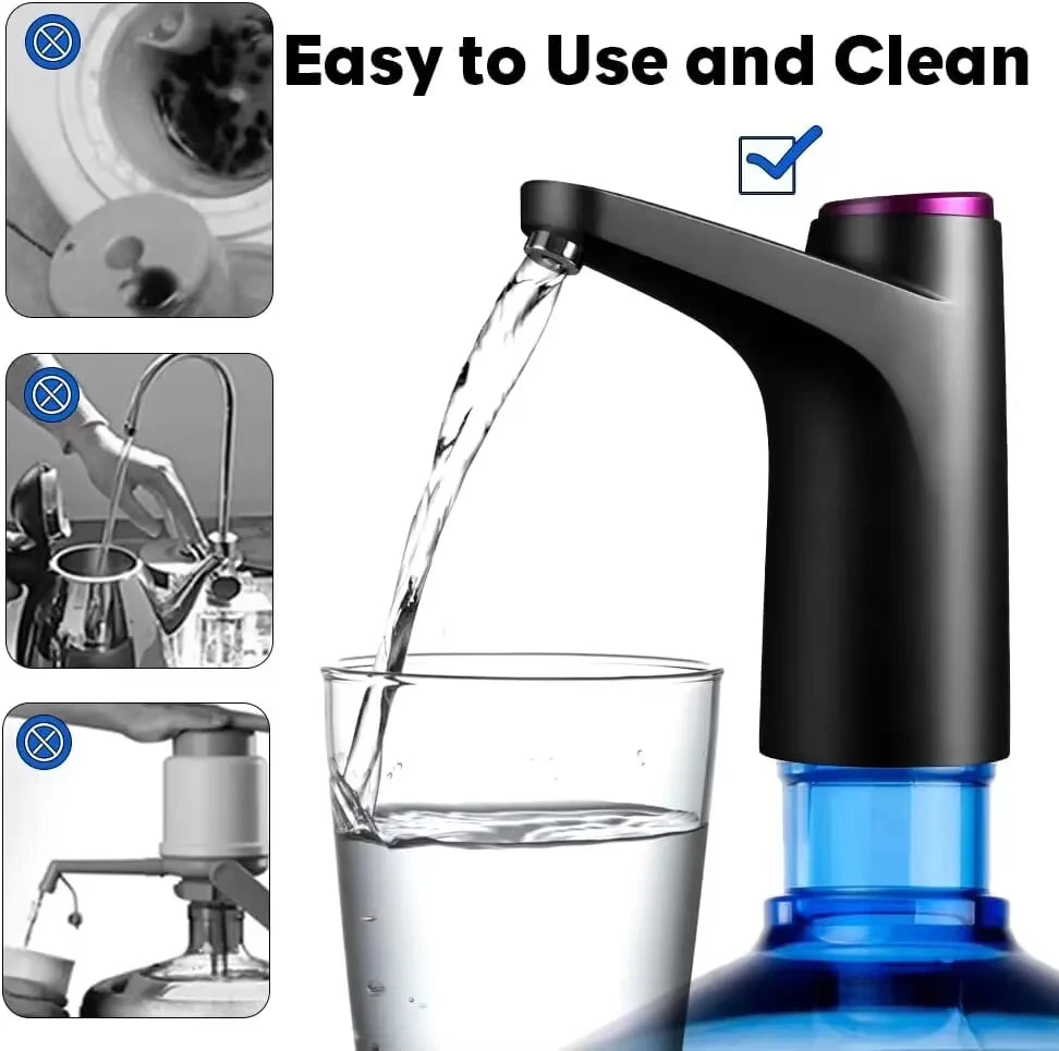 USB Rechargeable Electric Water Pump – Portable Barrel Dispenser
