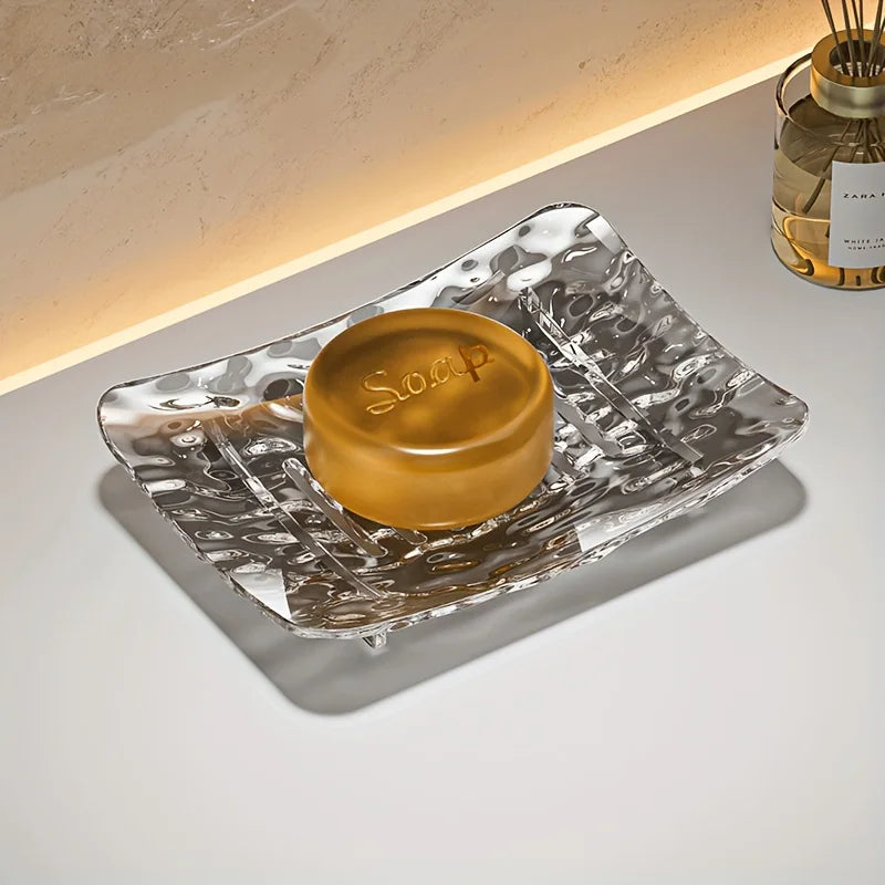 Glacier Pattern Self-Draining Soap Dish – Plastic Resin