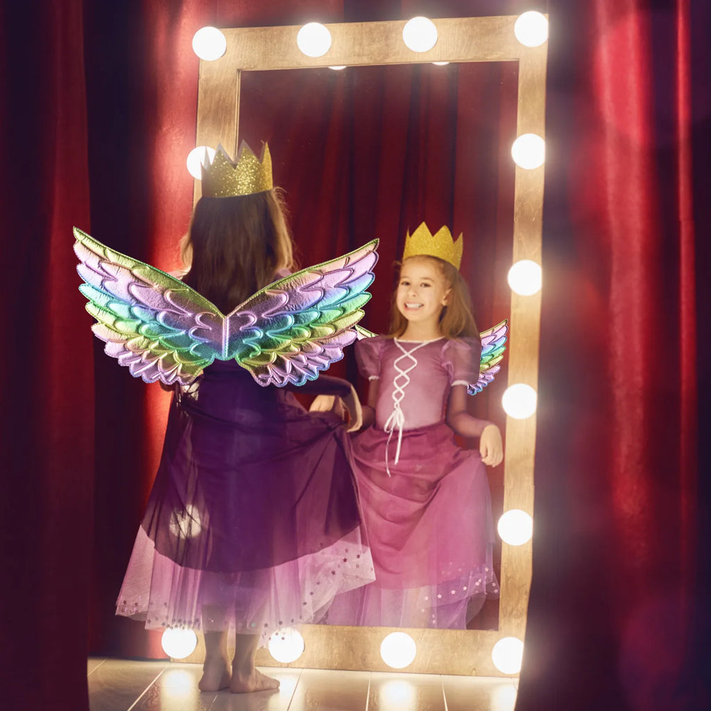 Rainbow Fairy Angel Wings Kids Costume Party Cosplay Prop