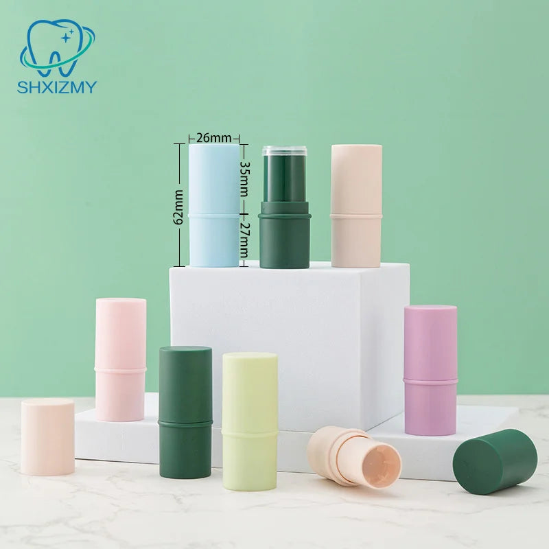 6g Refillable Lipstick Tube Empty Lip Balm Container Candy Color