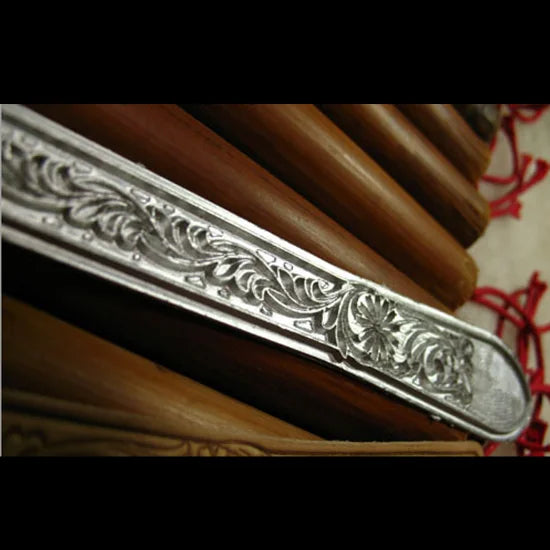 Aluminum Alloy Leather Carving Stamp Mold – Tang Grass Pattern