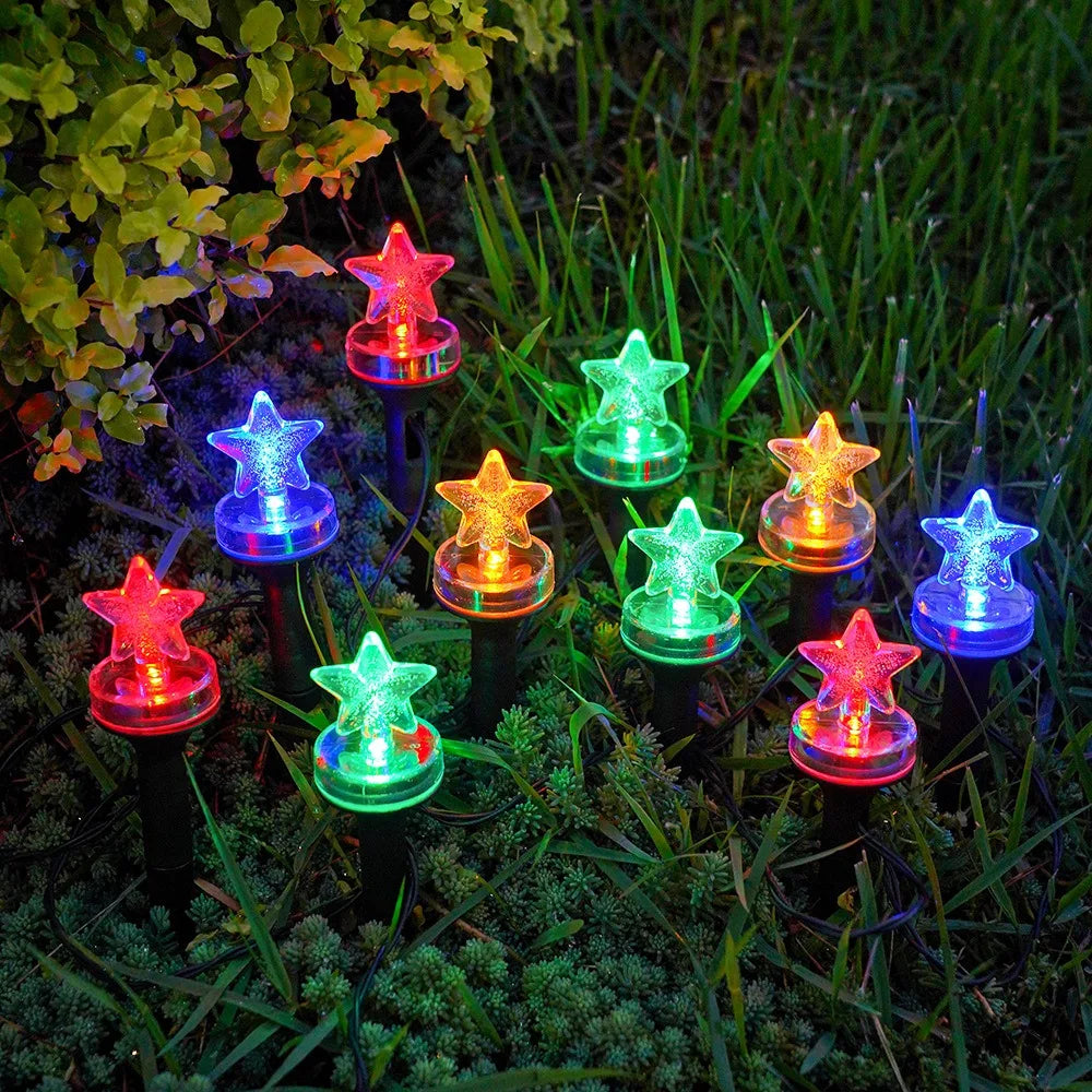 Solar Bubble Ball Ground Stake String Lights – Garden Décor