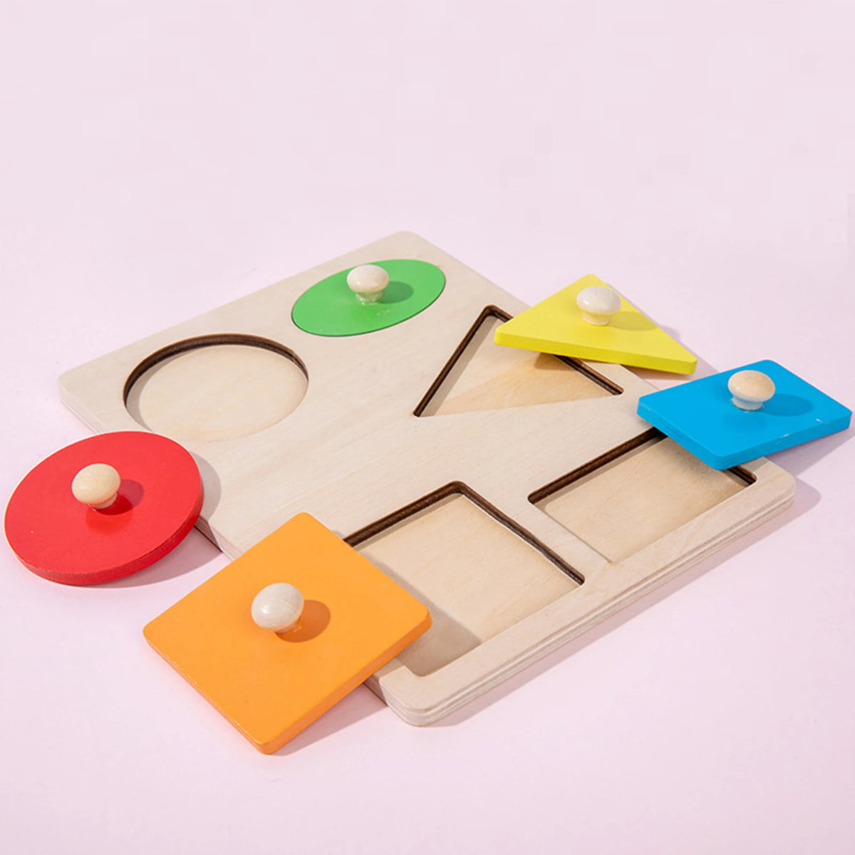 Wooden Geometric Puzzle Toy – Building Blocks Battle Game Ages 14+
