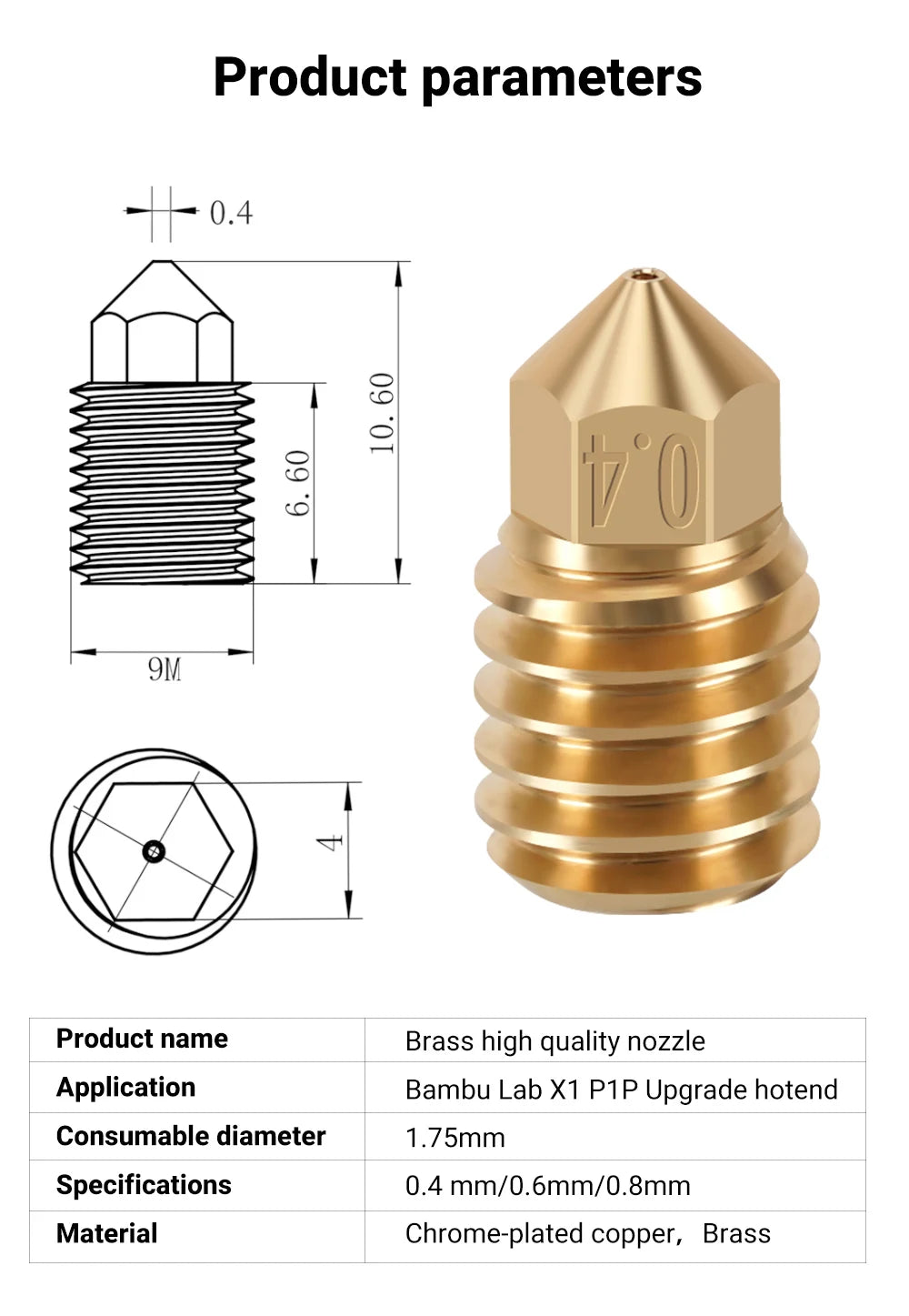 Kobra S1 Upgraded Nozzle & Silicone Sock – 0.2–0.8mm