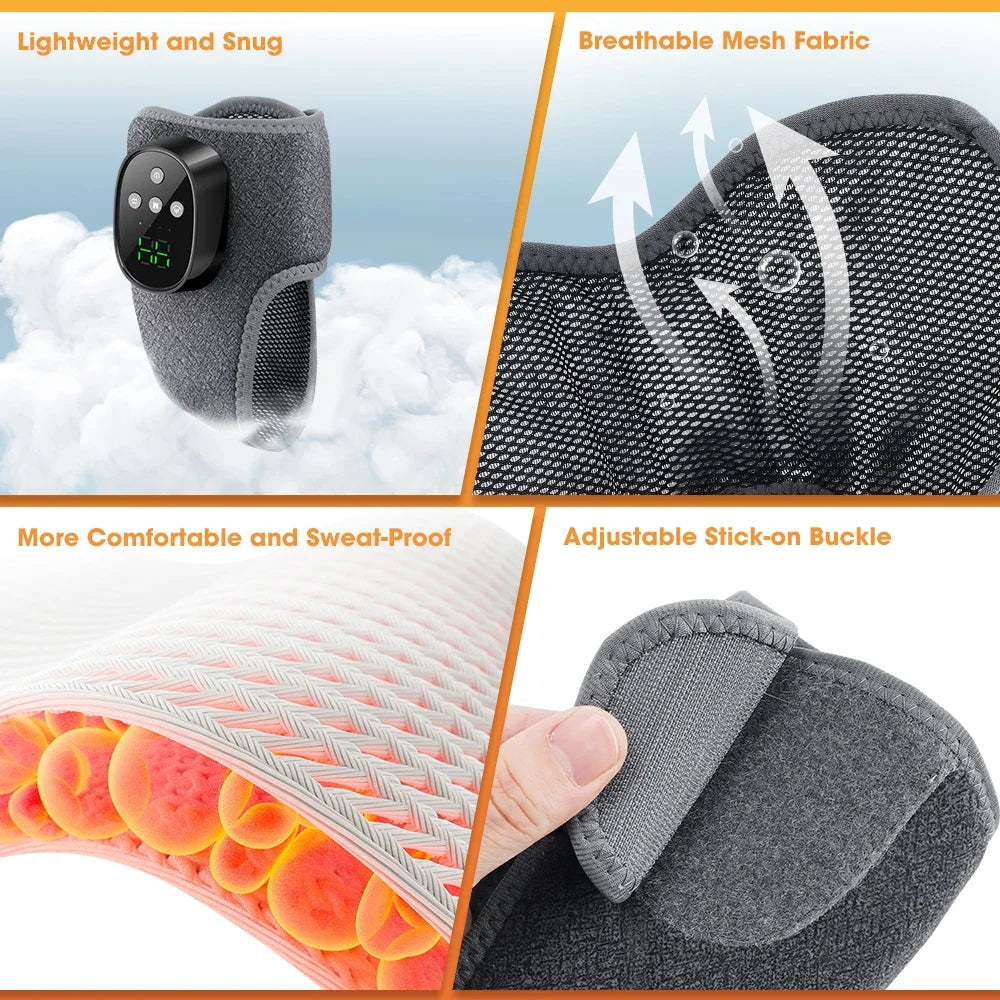 Hailicare Cordless Heated Ankle Massager – 4 Heat & Vibration