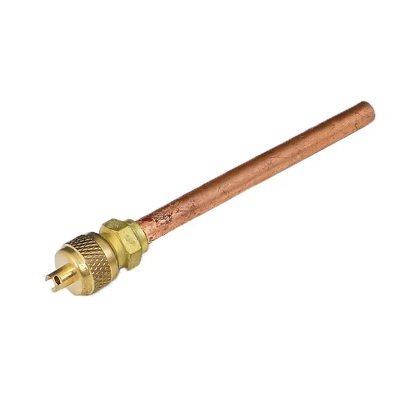 5-Pack Brass Refrigerant Charging One-Way Valve – AC Welding Type