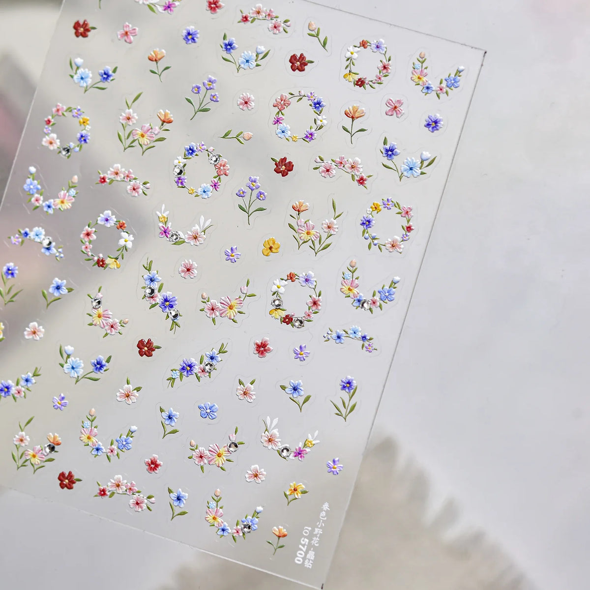 Kawaii Sakura 5D Nail Art Stickers – Pink Cherry Blossom Decals
