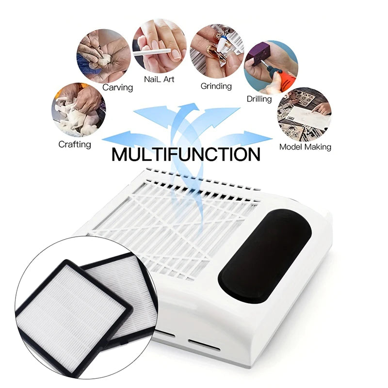 Nail Dust Collector Replacement Filter – Reusable Non-Woven