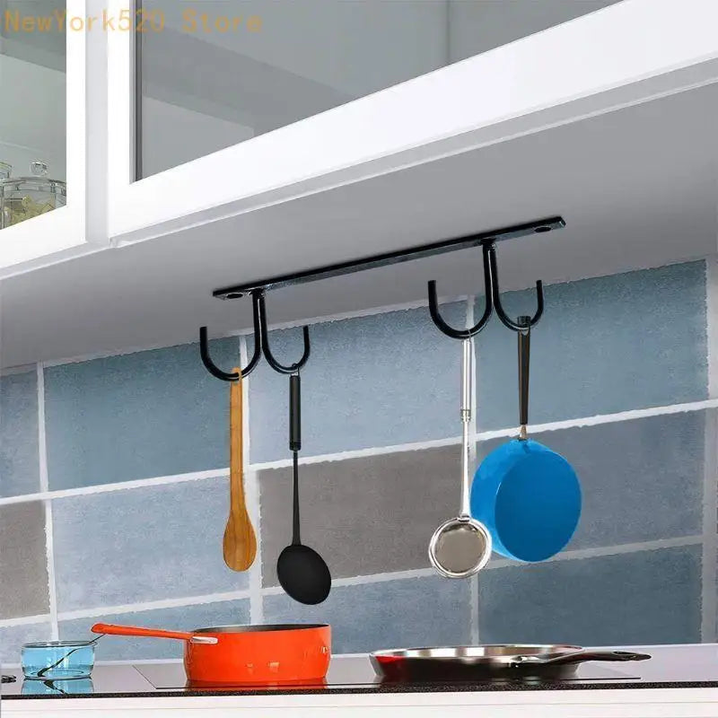Under Cabinet Mug Rack 4 Hooks – Kitchen Cup Holder